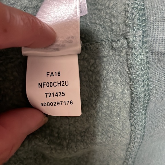 The North Face Green Zip Up Hoodie Sweatshirt - Picture 8 of 9